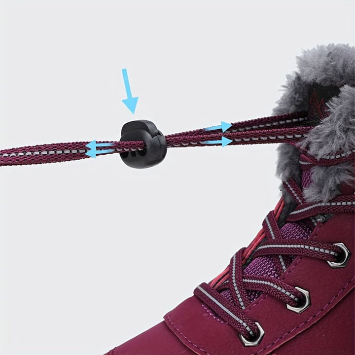 Kvinnornas Vinter Plattform Sneakers Plush Fôr Klar för Utomhus