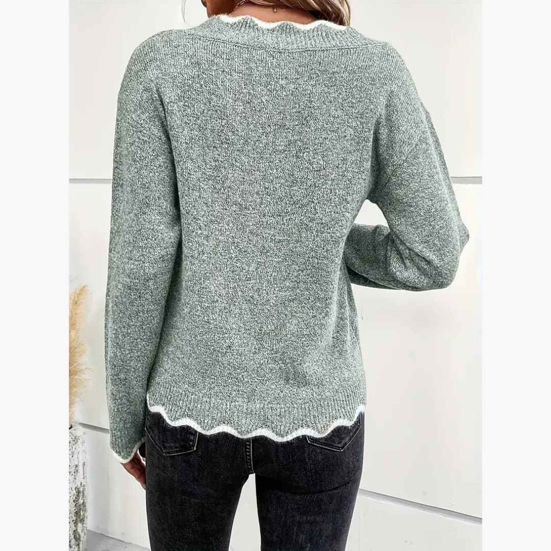 Eleonora - Elegant stickad tröja för kvinnor