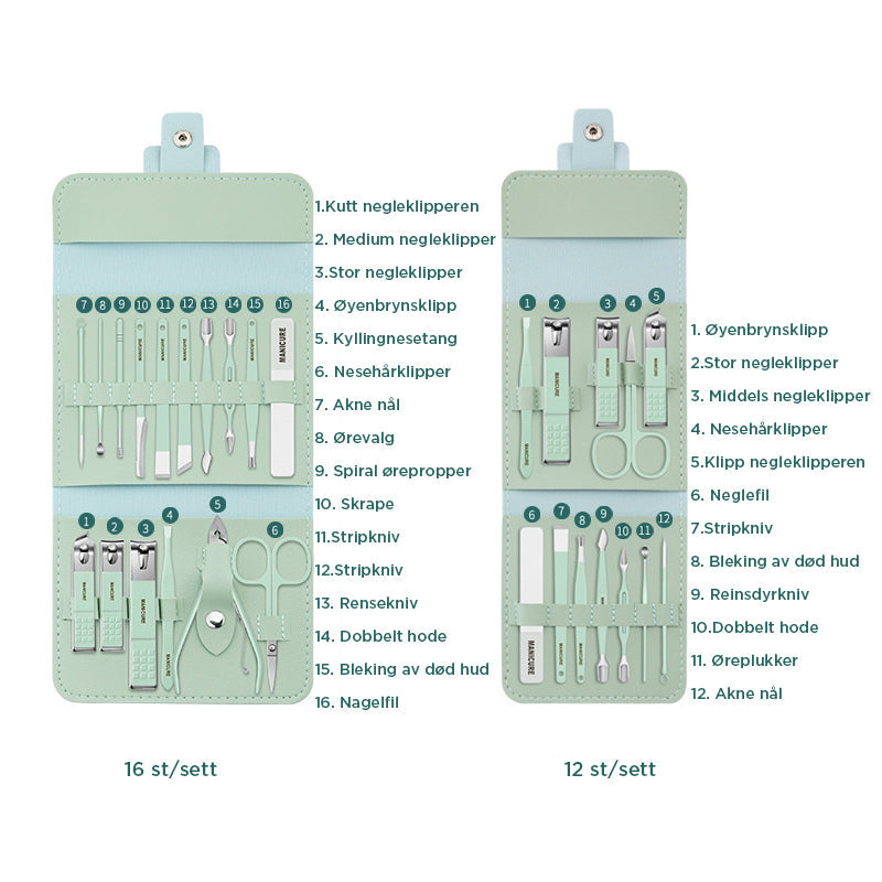 Neccesett Resa-Set - Multifunktionellt | 12/16 Deler