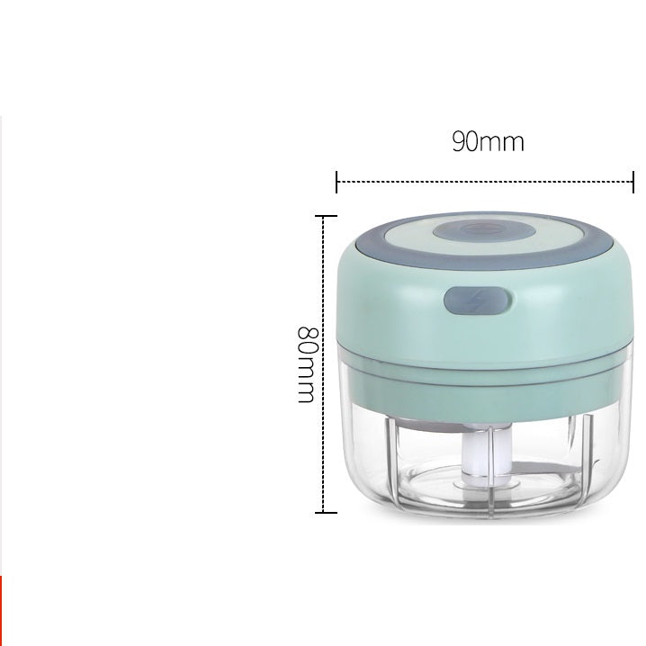 Elektrisk grönsakshackare mini med USB-laddning för vitlök