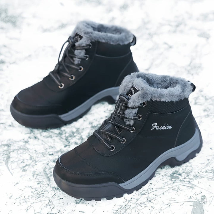 Kvinnornas Vinter Plattform Sneakers Plush Fôr Klar för Utomhus