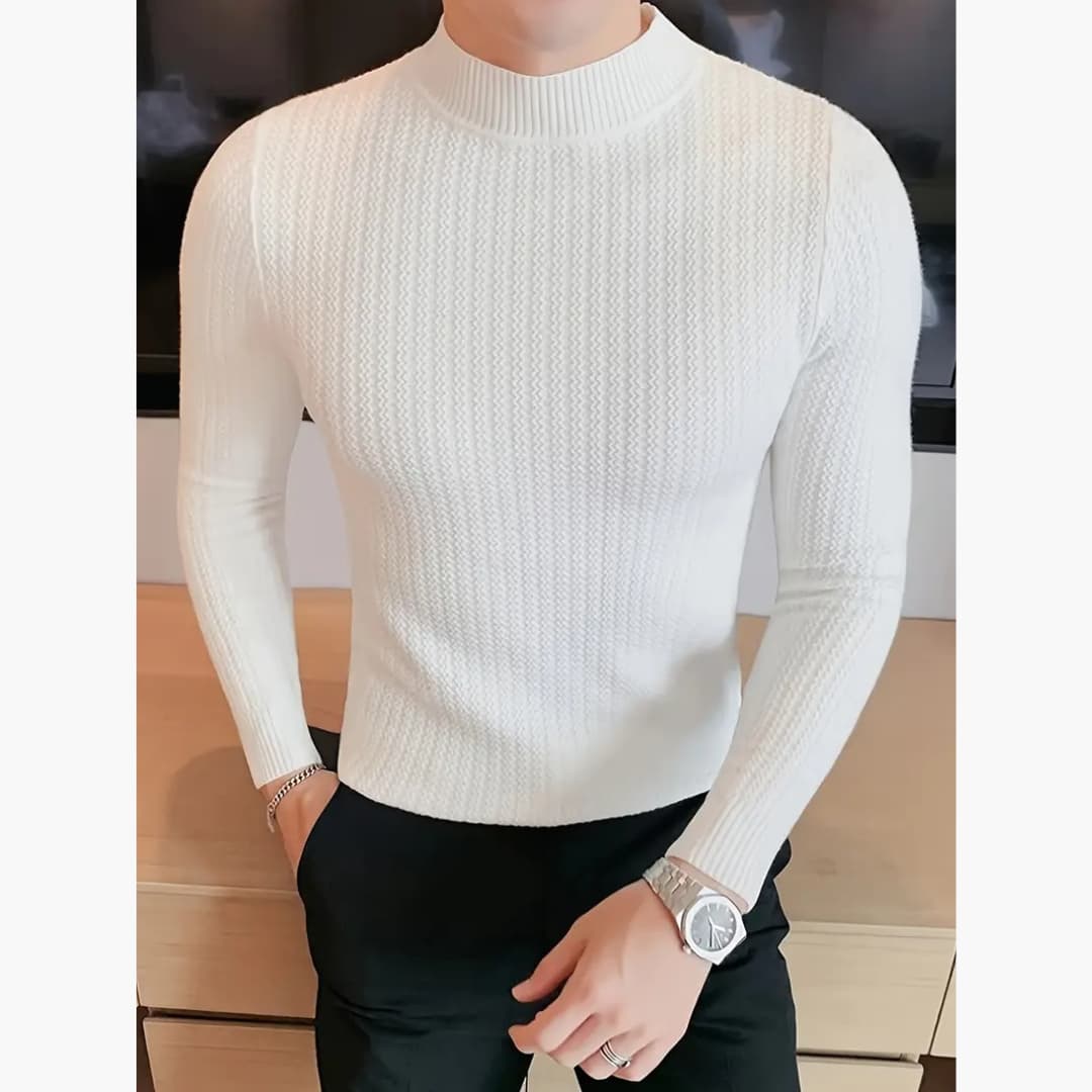 Martin - Casual tröja med ståkrage för män