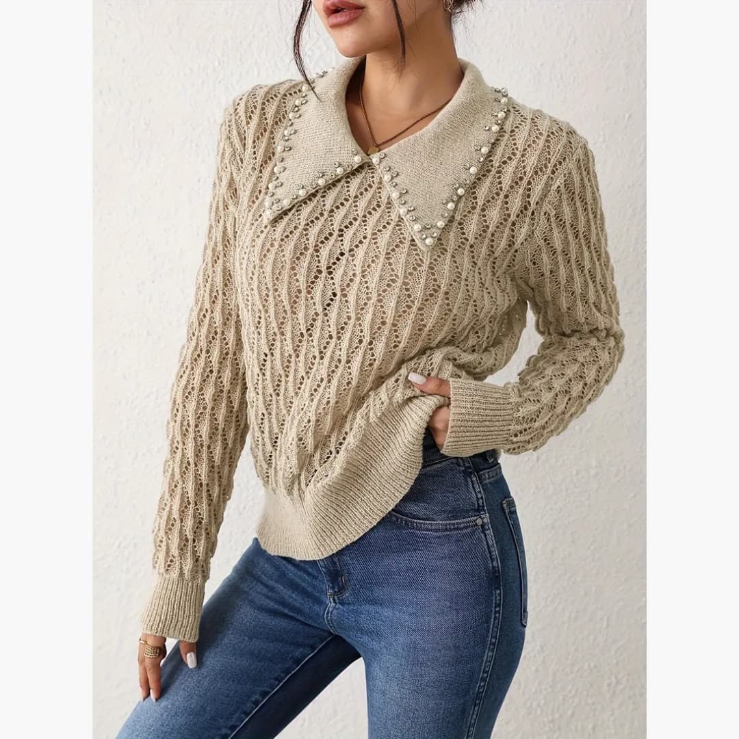 Imogen - Elegant perletröja till dam