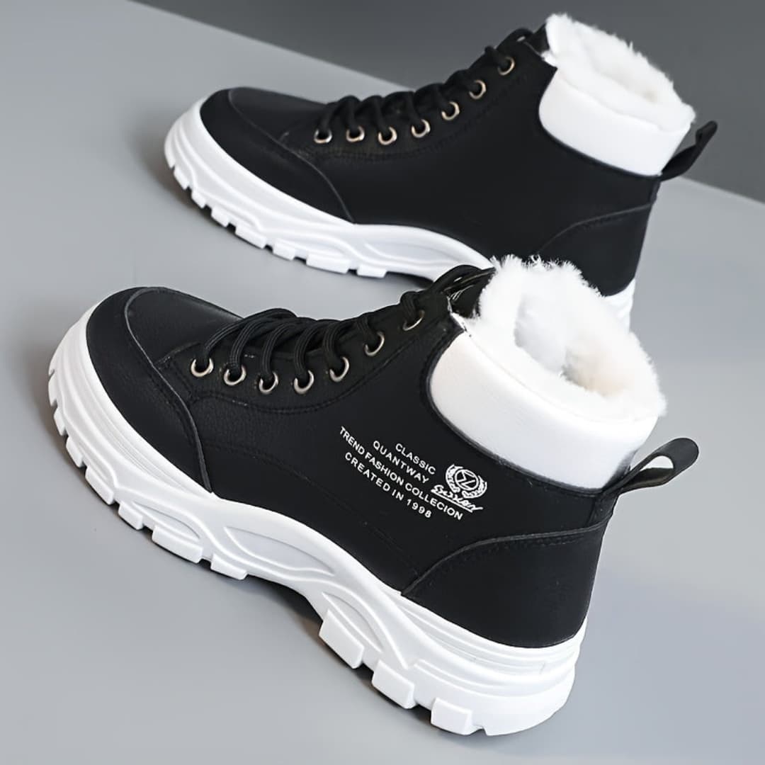 Dam Vinter Snöboots Fashion Tykk Sula Skor