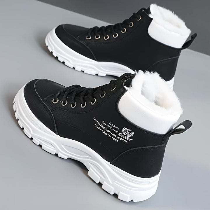 Dam Vinter Snöboots Fashion Tykk Sula Skor