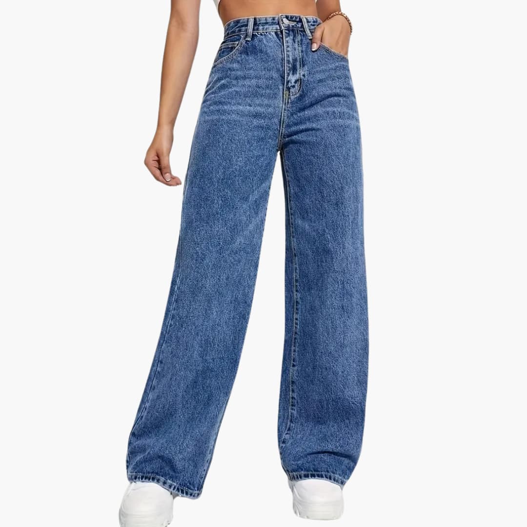 Jacqueline - Plush-Lined Denim Pants för Women
