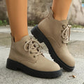 Josephine - All-Season Combat Boots med snöring till dam