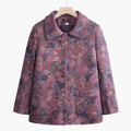 Alicia - Vintage blomstret frakk till dam