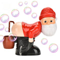 Tomte som blåser såpbubblor
