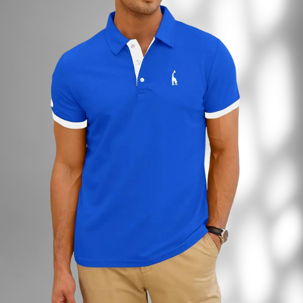 Harrison™ - Slim-fit Brodert Stripet Pikétröja
