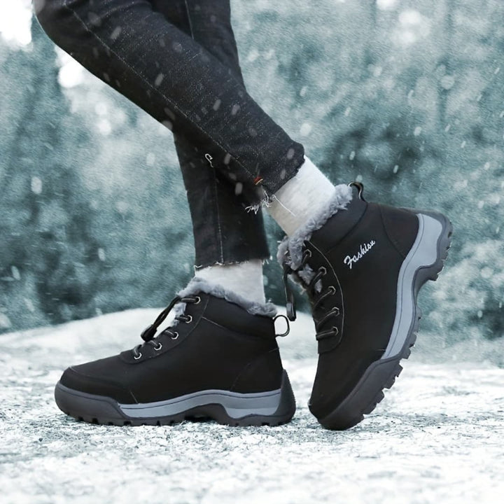 Kvinnornas Vinter Plattform Sneakers Plush Fôr Klar för Utomhus