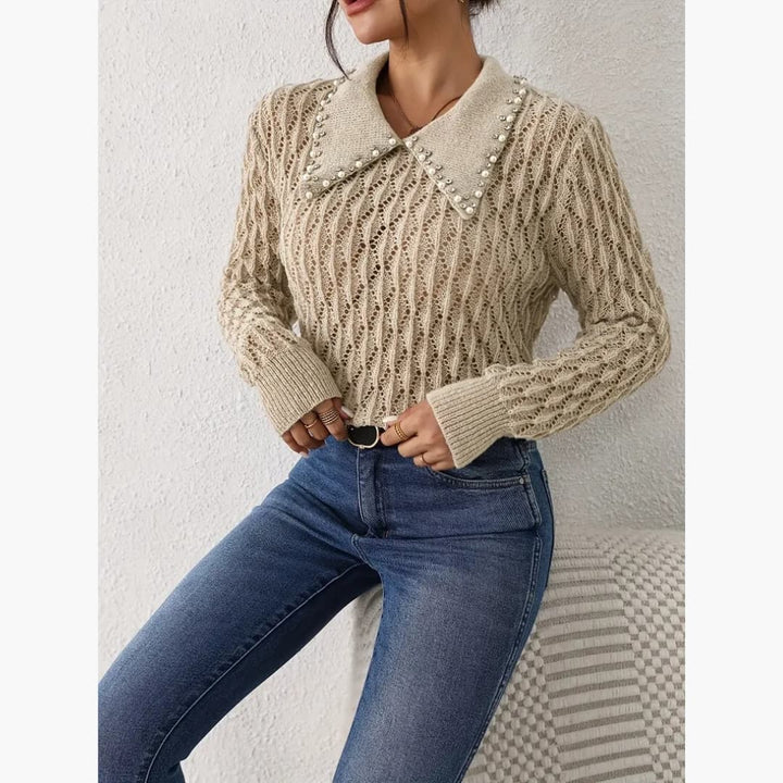 Imogen - Elegant perletröja till dam