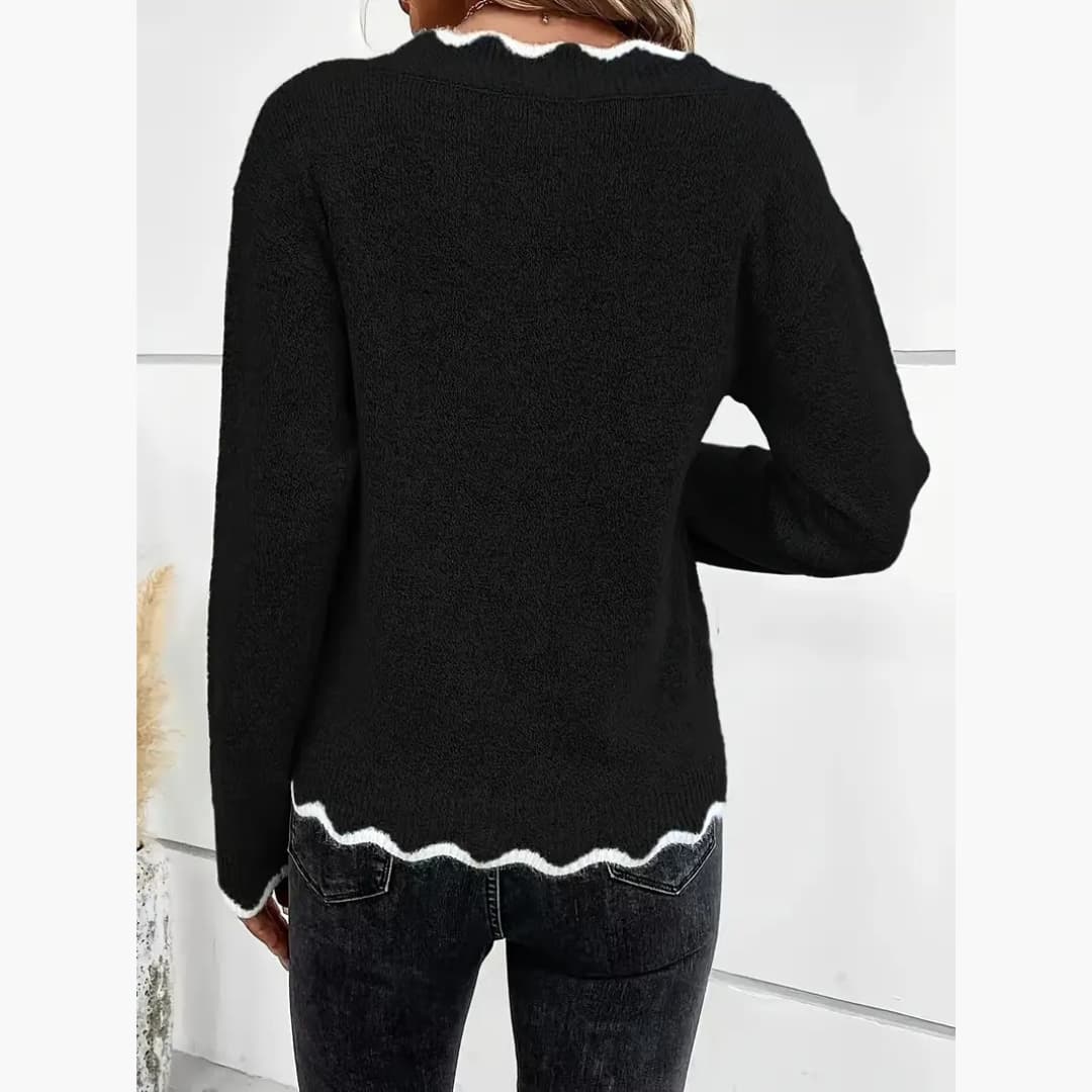 Eleonora - Elegant stickad tröja för kvinnor