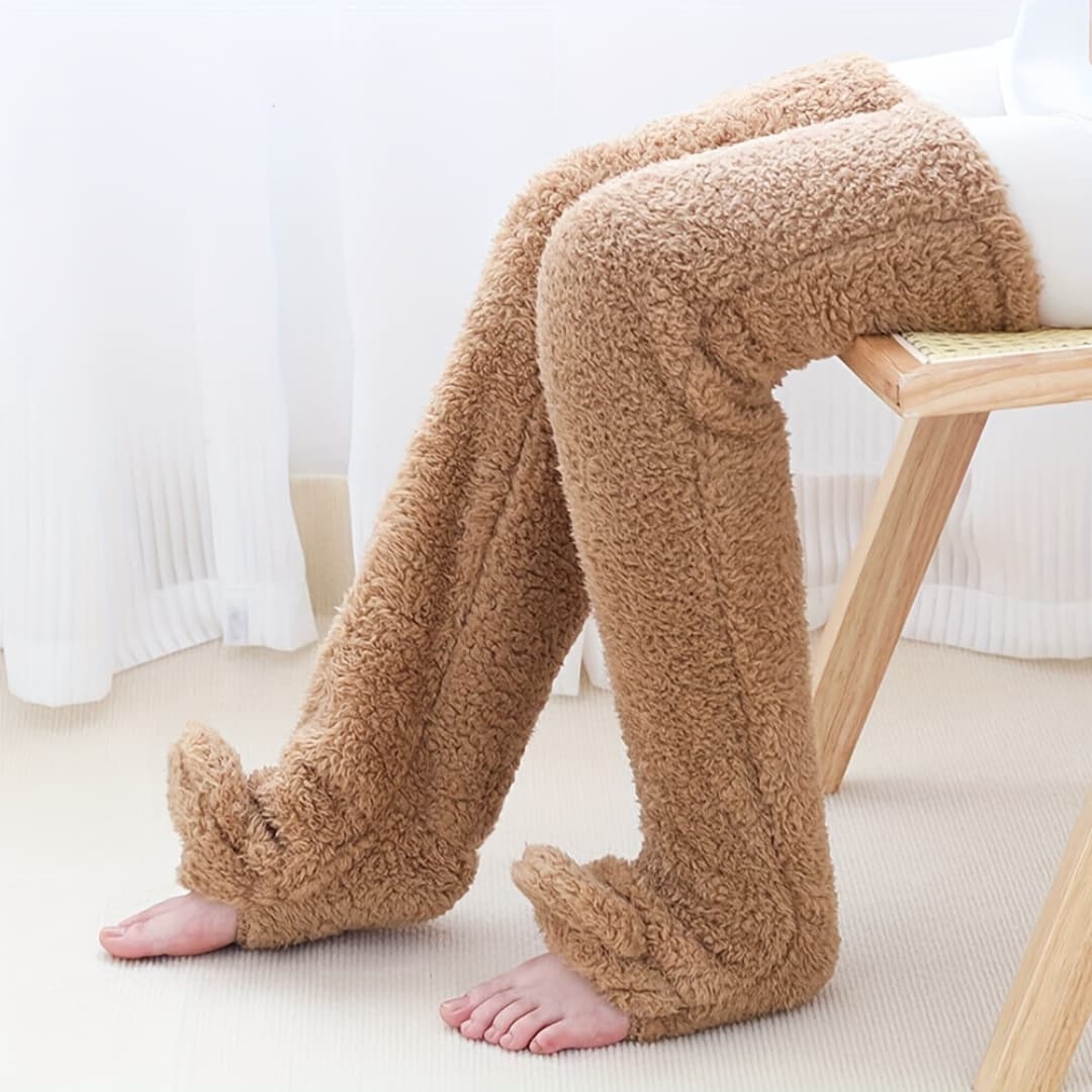 Värme Fuzzy Sokker Över Kneet för Kvinnor