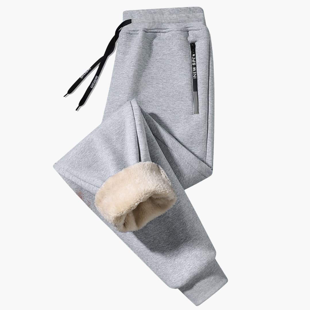 Casual Fleece-forede Byxor för Herr