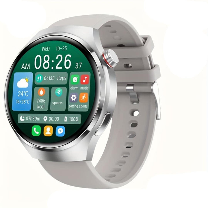 Smartklokke 4 PRO för män med AMOLED och trådlös samtale