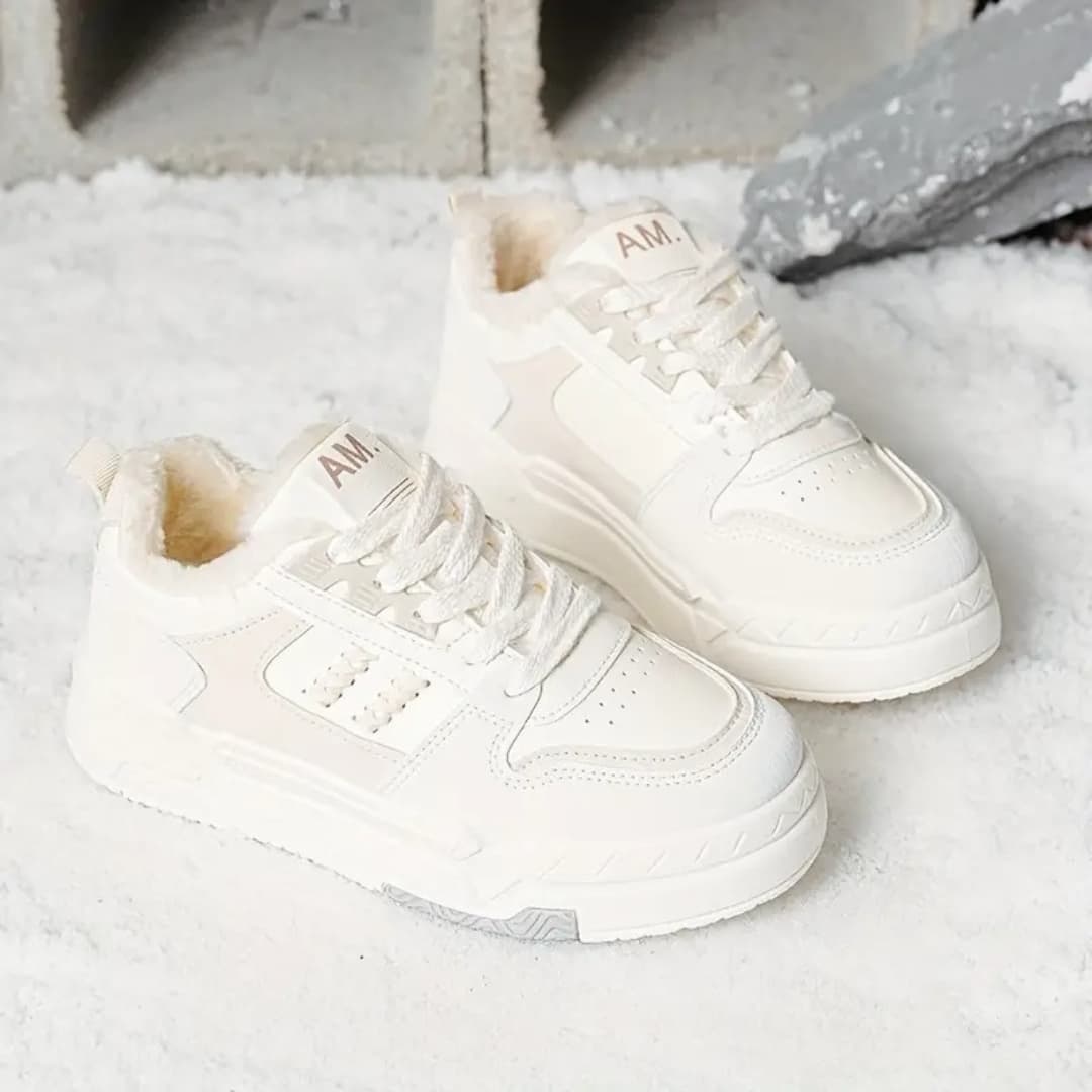 Jennifer - Värme fleecefôrede sneakers till dam