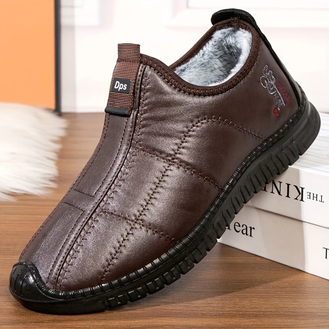 Carlos - Mysiga Fleece-fôrede Slip-On Sneakers för Män
