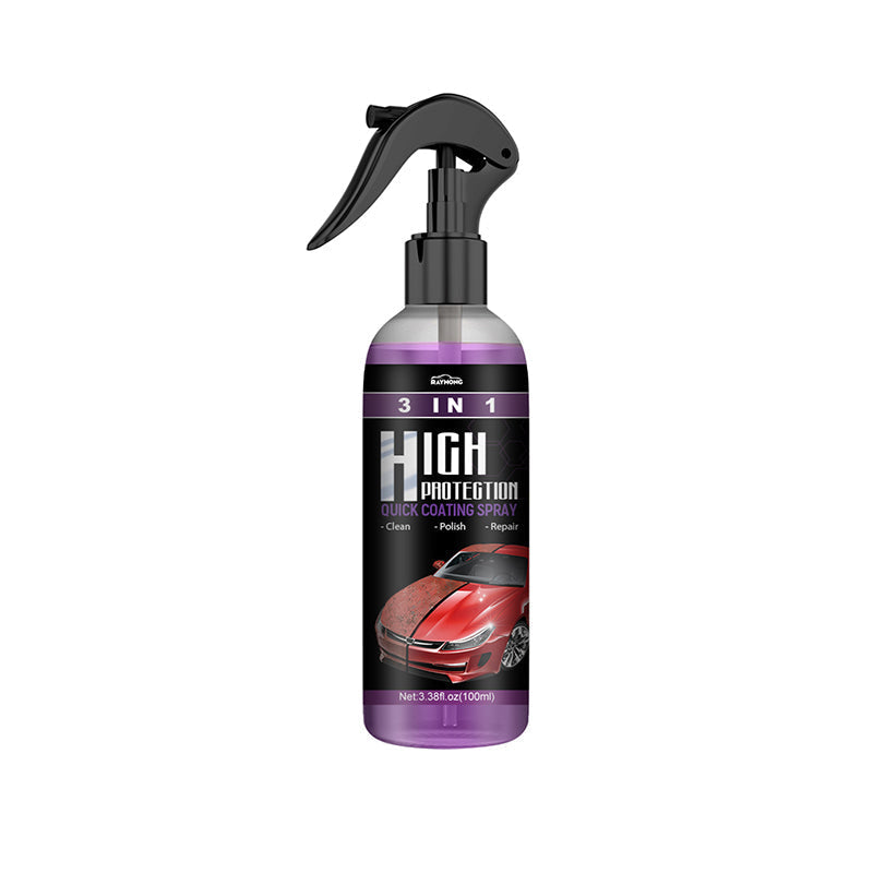 3 i 1 Bilpleiespray - Hurtig, Effektiv, Högbeskyttelse