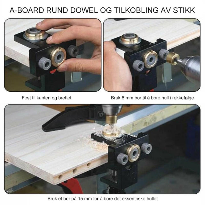 3-i-1 Justerbar Boringslokator för Precis Trebearbeiding