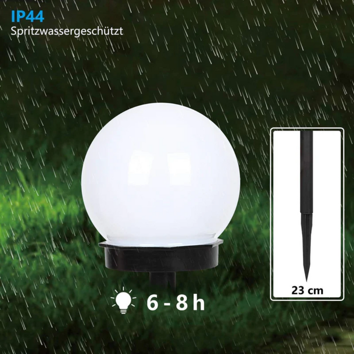 3-Pak Hagebelysning LED Solar Globe – Vattentät &amp; Snygg