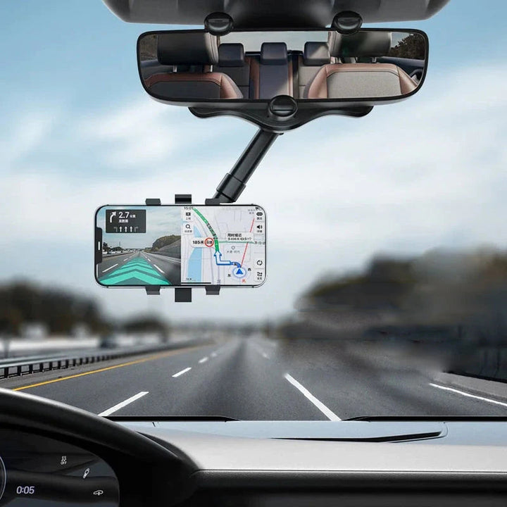360° Roterbart Bilbakspeiltelefonholder - Multifunktionell