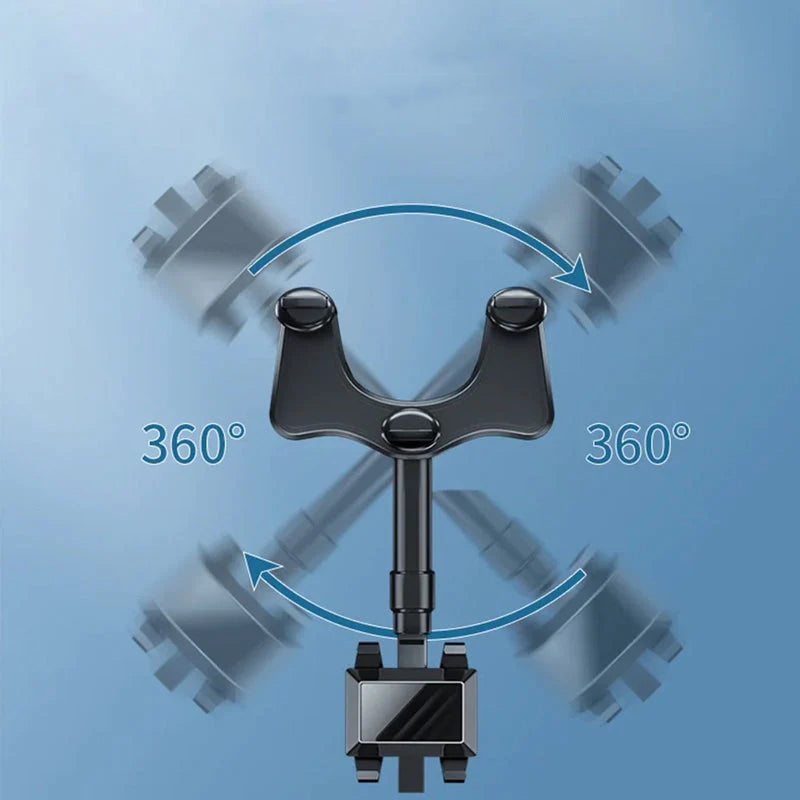 360° Roterbart Bilbakspeiltelefonholder - Multifunktionell