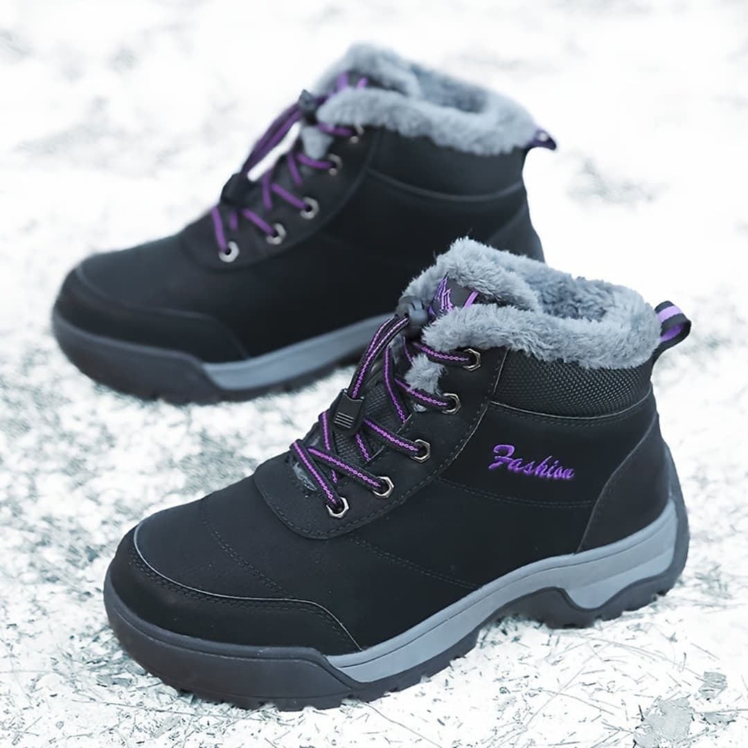 Kvinnornas Vinter Plattform Sneakers Plush Fôr Klar för Utomhus