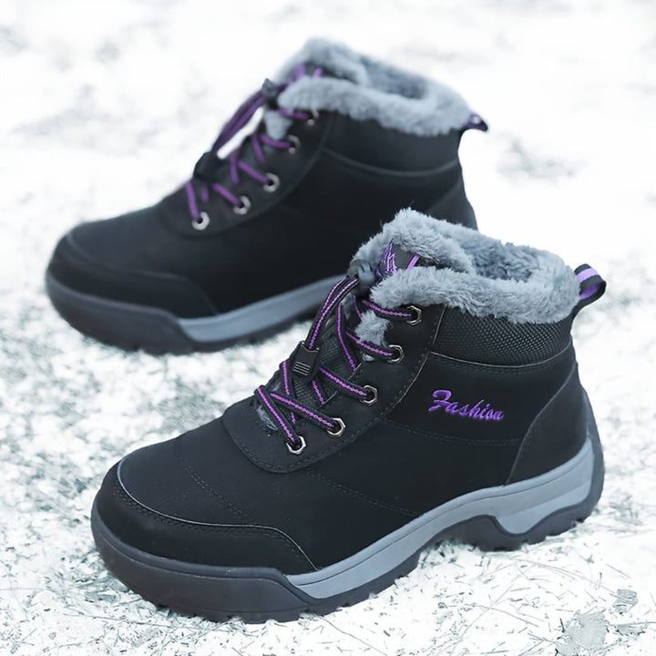 Kvinnornas Vinter Plattform Sneakers Plush Fôr Klar för Utomhus