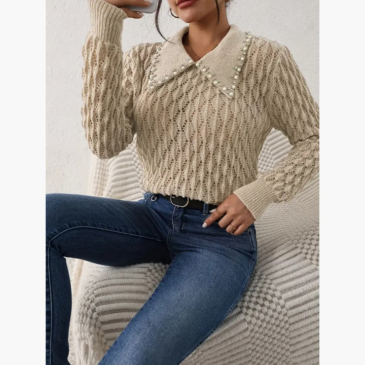 Imogen - Elegant perletröja till dam