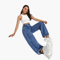 Jacqueline - Plush-Lined Denim Pants för Women