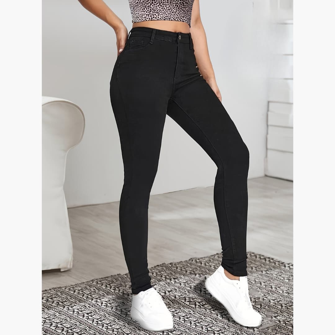 Florence - Skinny fit fleecebukse till dam