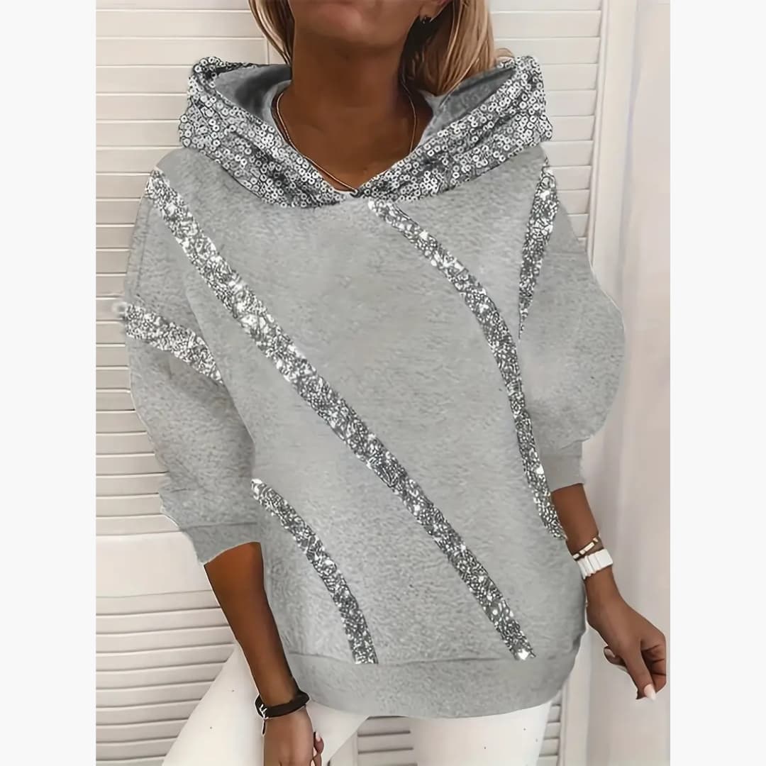 Daniella - Snygg huvtröja med huva i plussstörrelse för kvinnor