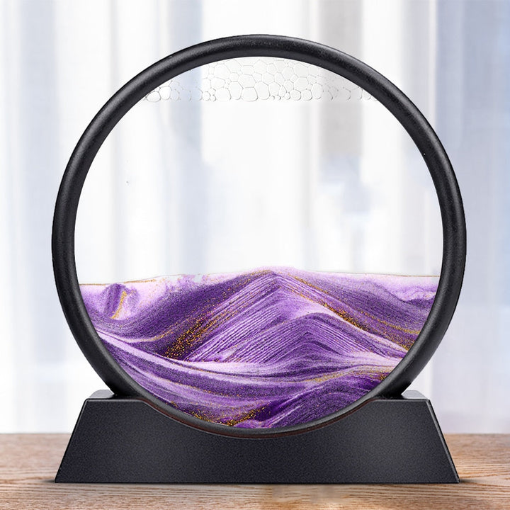 3D Bevegelig Sandkunst Timeglass för Lugnande Atmosfär