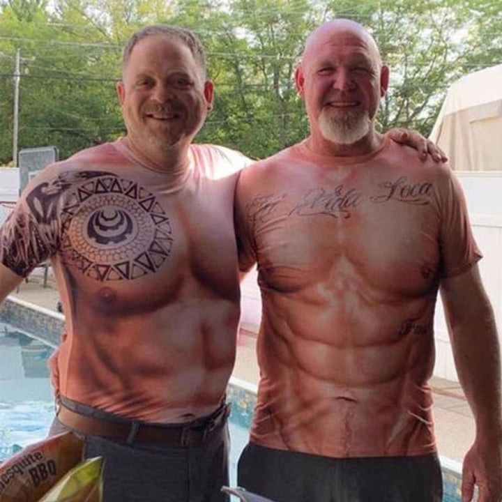 3D T-skjorta | Muskel- och Tatoveringsdesign