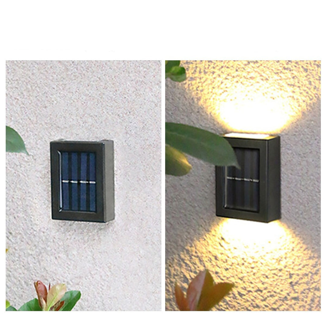 Solcelledrevet Vägglampa till Uteplass, 4 st