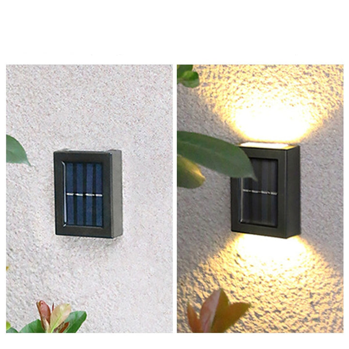 Solcelledrevet Vägglampa till Uteplass, 4 st