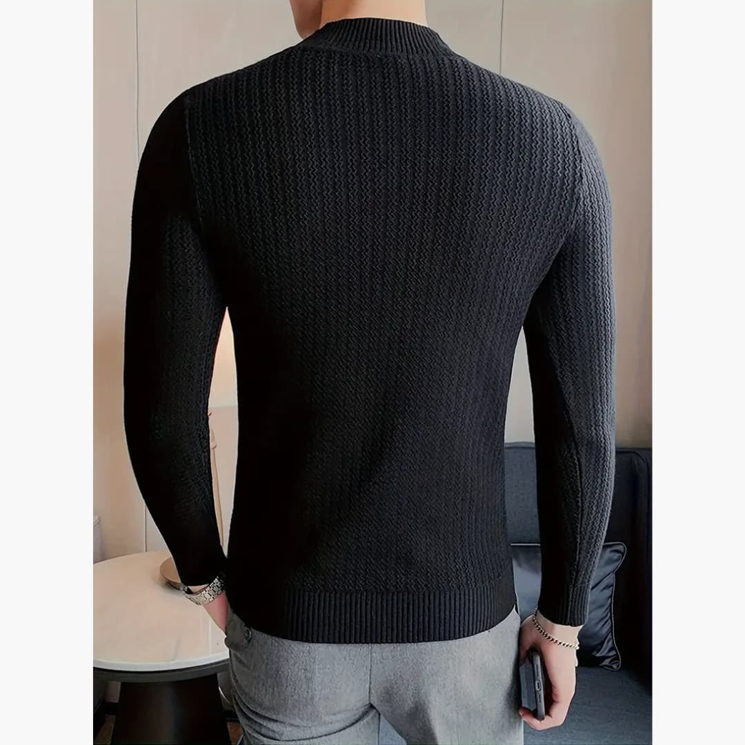 Martin - Casual tröja med ståkrage för män