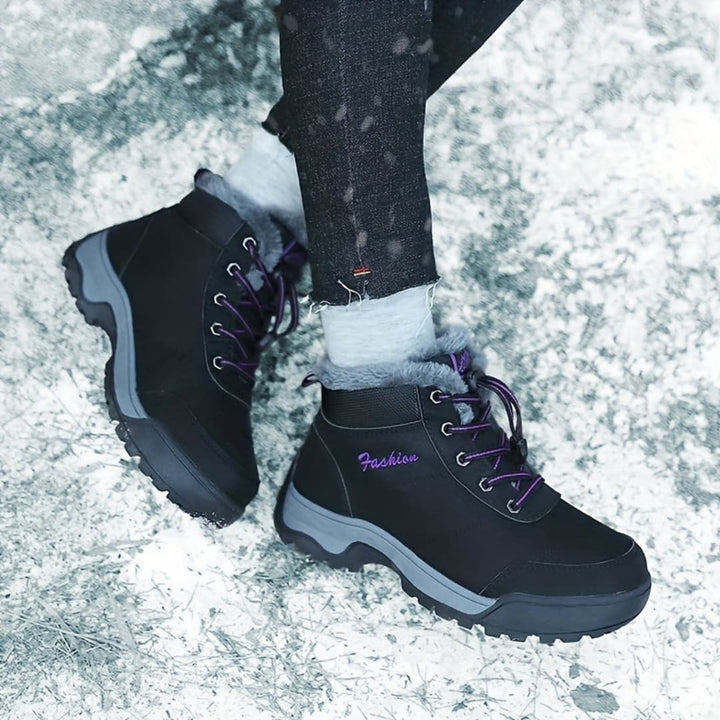 Kvinnornas Vinter Plattform Sneakers Plush Fôr Klar för Utomhus