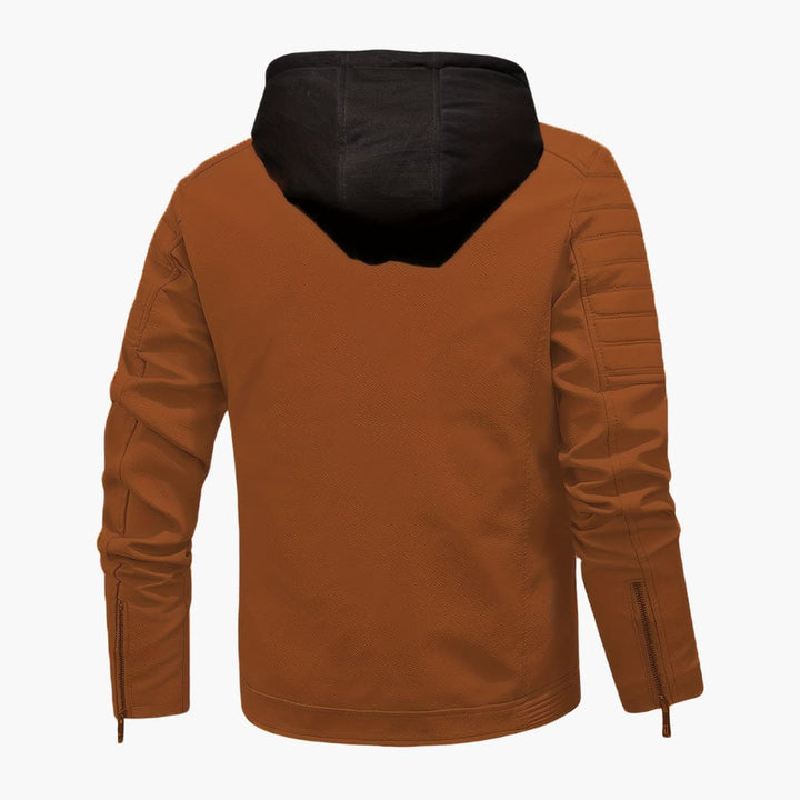 Herr Softshell-jacka med huva vindbeskyttende jacka