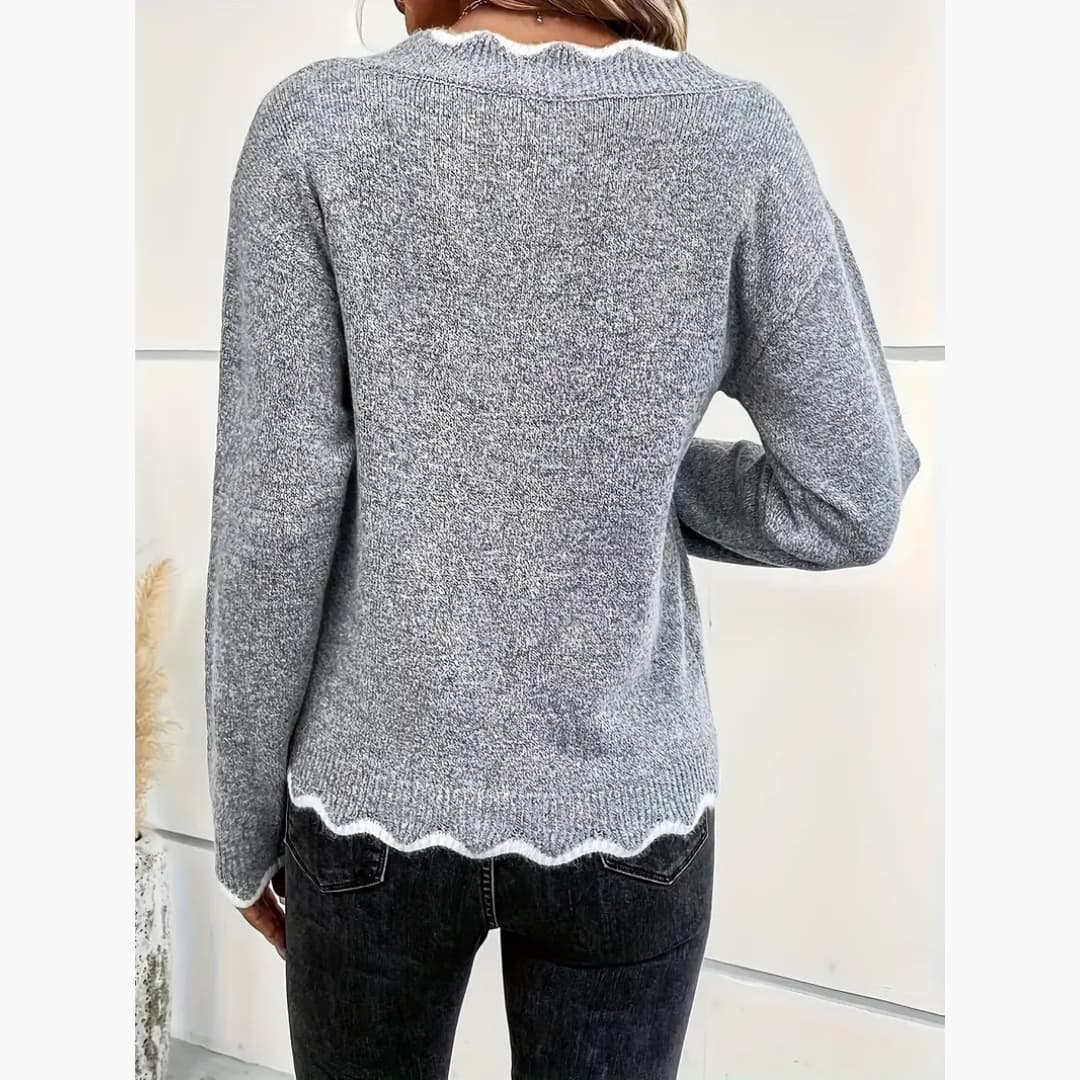 Eleonora - Elegant stickad tröja för kvinnor