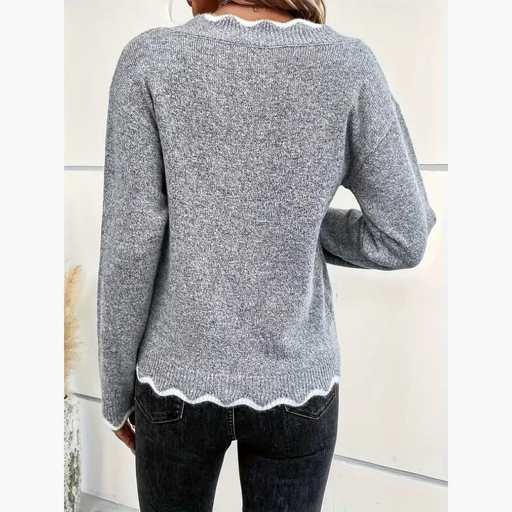 Eleonora - Elegant stickad tröja för kvinnor