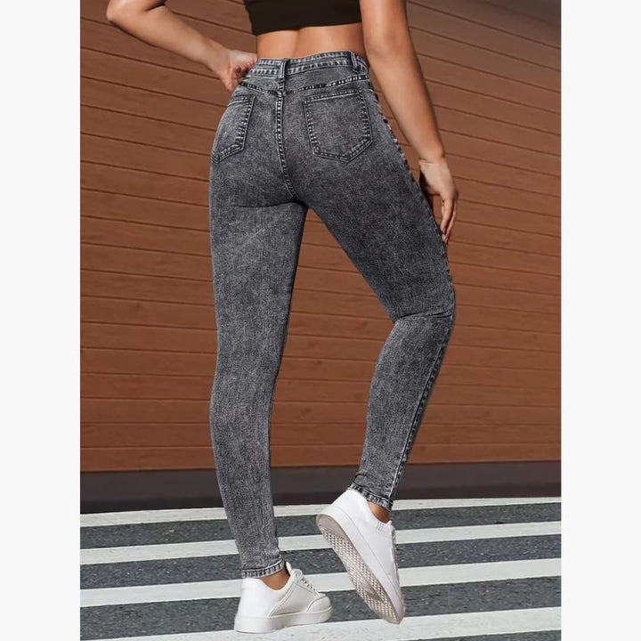 Irena - Trendig jeans med hög midja till dam