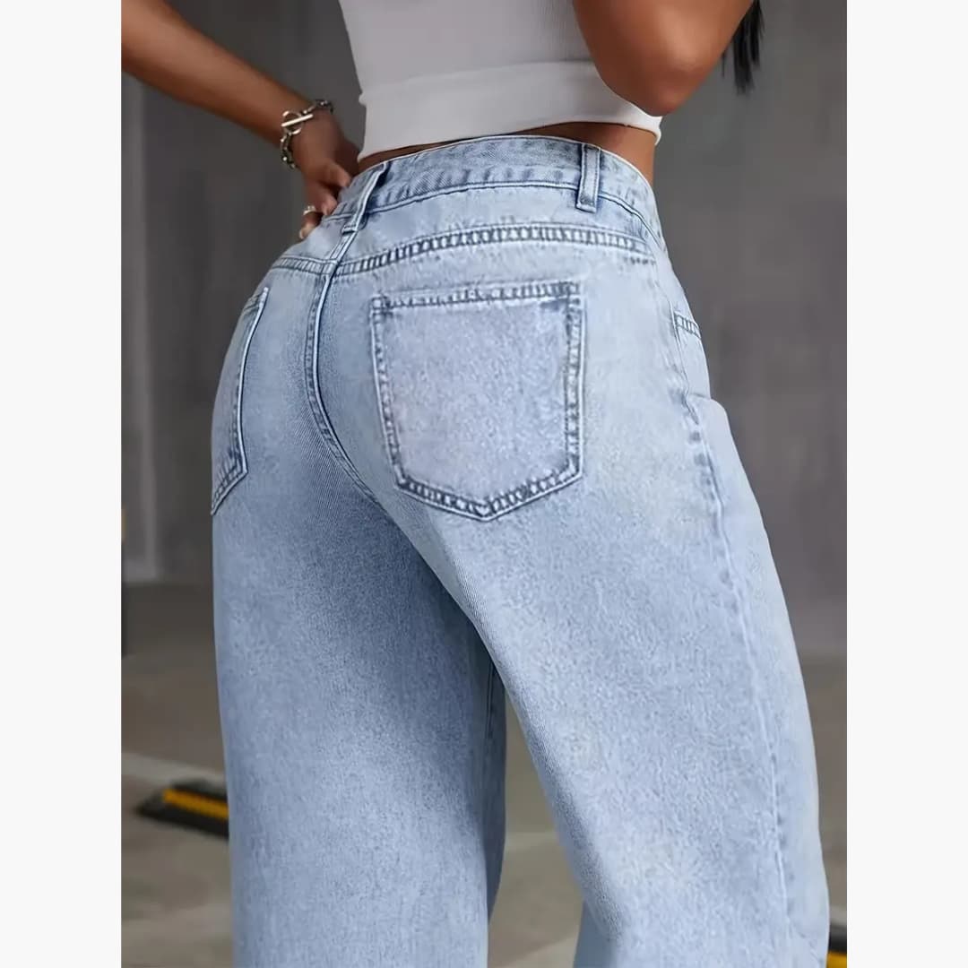 Fanny - Bekväma smale jeans med hög stretch för kvinnor