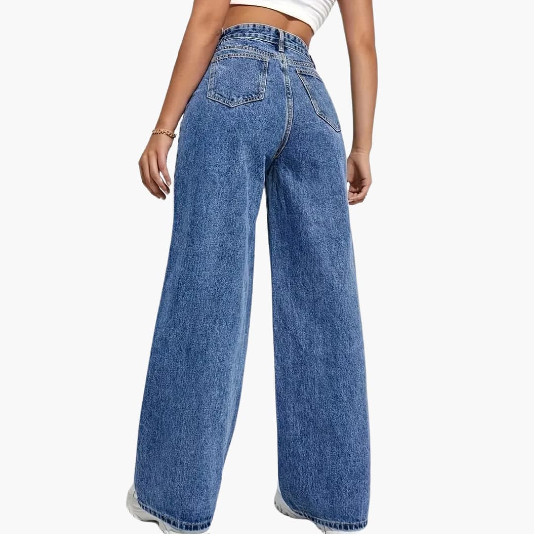 Jacqueline - Plush-Lined Denim Pants för Women