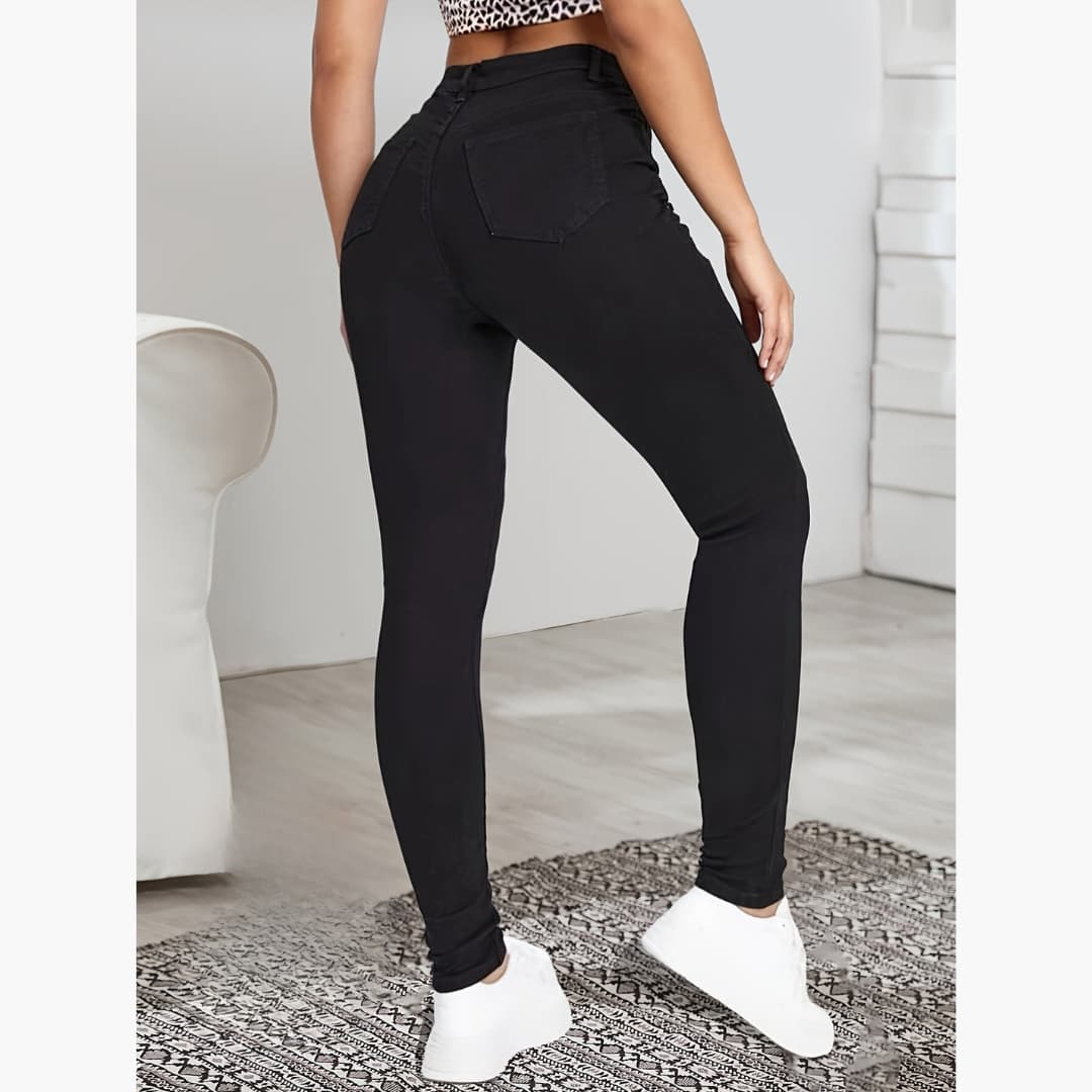 Florence - Skinny fit fleecebukse till dam