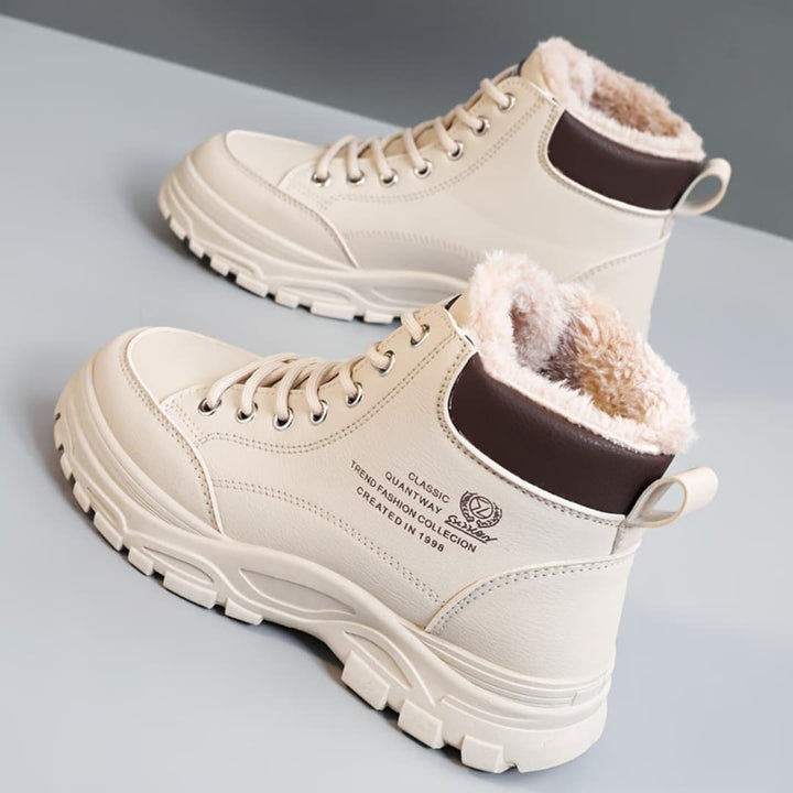 Dam Vinter Snöboots Fashion Tykk Sula Skor