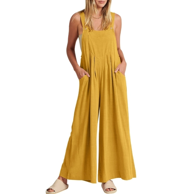 Valeska Plus-storlek jumpsuit med vida ben