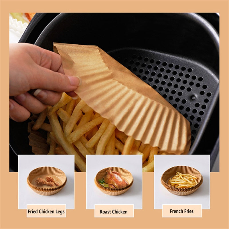 Airfryer Engangspappersfoder – 50 St.