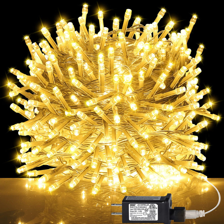 500 LED Julelys - Varm Vitt - Utomhus Dekorasjon